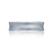 Tacori Platinum Sculpted Crescent Wedding Band 6mm