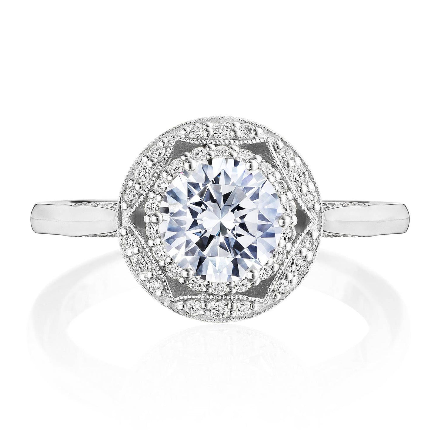 Round Bloom Engagement Ring