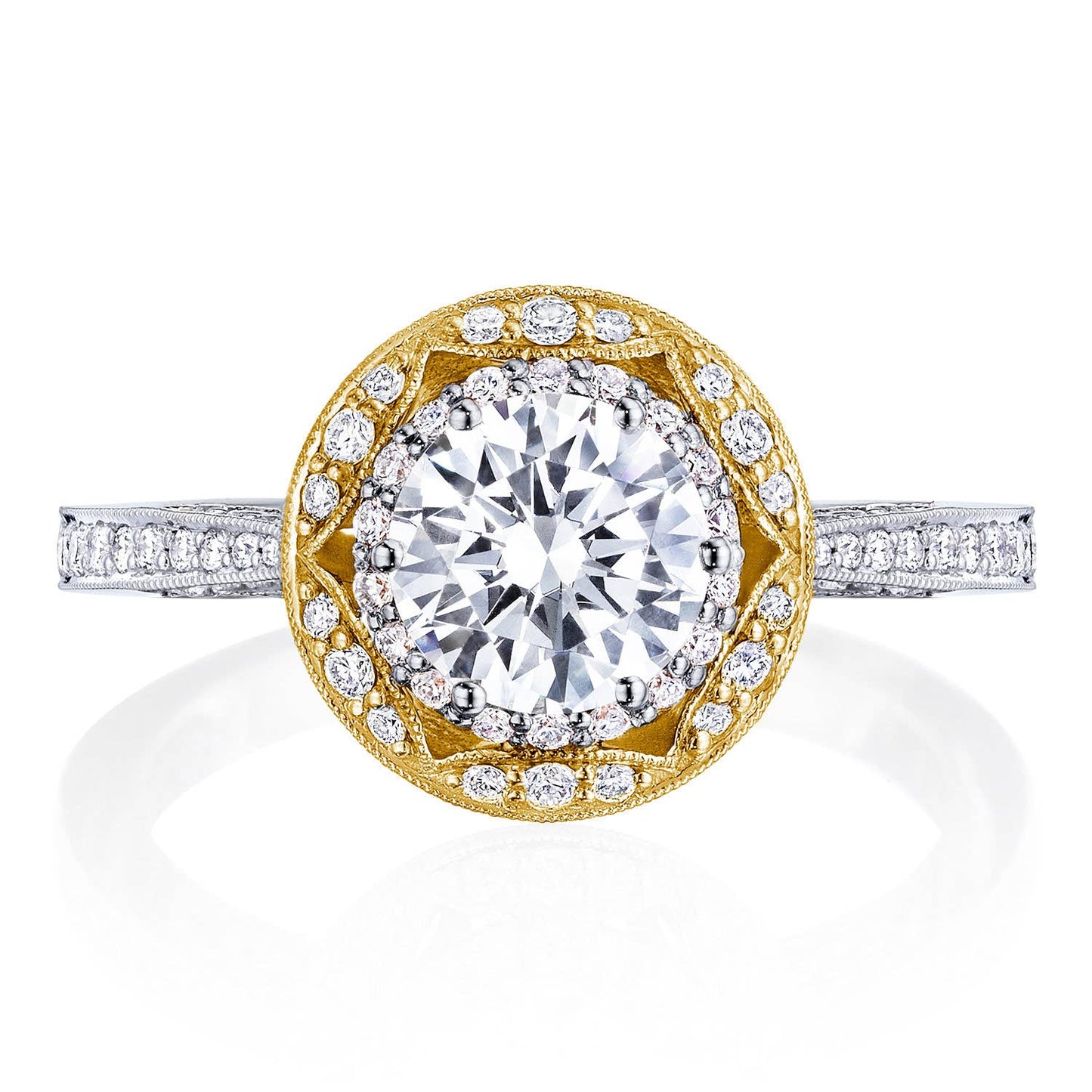 Round Bloom Engagement Ring