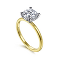 Gabriel & Co | Evelina - 14K White-Yellow Gold Diamond Engagement Ring