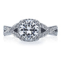 Round with Cushion Bloom Engagement Ring