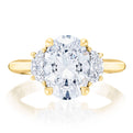 Oval 3-Stone Engagement Ring