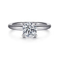 Gabriel & Co | Lark - 14K White Gold Round Solitaire Engagement Ring