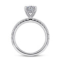 Gabriel & Co | Amira - 14K White Gold Round Diamond Engagement Ring