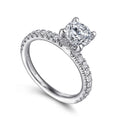 Gabriel & Co | Amira - 14K White Gold Round Diamond Engagement Ring