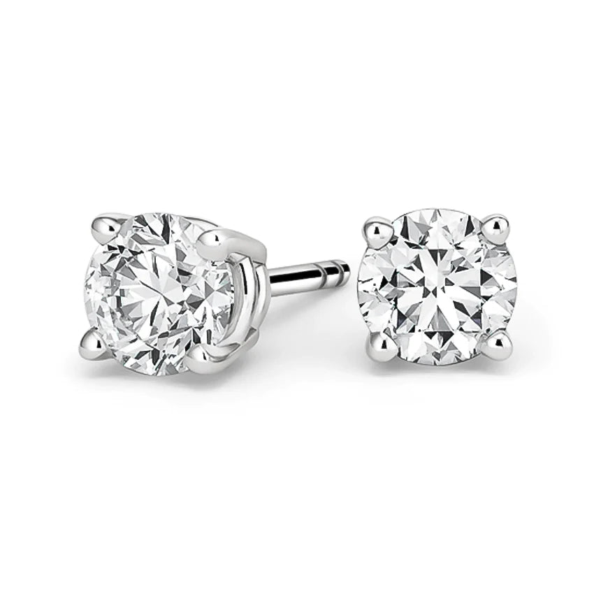 0.85 Carat Diamond Earrings - Studs