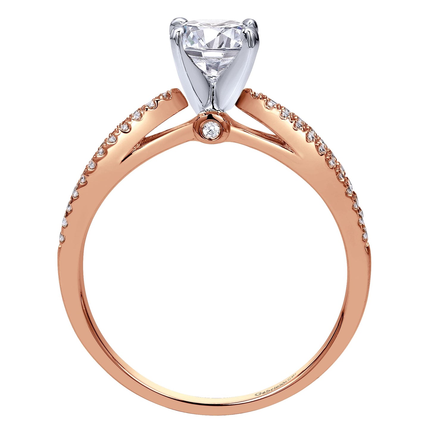 14K Rose Gold Engagement Ring