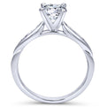 Gabriel & Co. 14k White Gold Contemporary Straight Engagement Ring