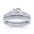 Gabriel & Co. 14k White Gold Contemporary Straight Engagement Ring