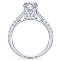 Gabriel & Co. 14k White Gold Contemporary Straight Engagement Ring