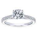 Gabriel & Co. 14k White Gold Contemporary Straight Engagement Ring