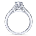 Gabriel & Co. 14k White Gold Contemporary Straight Engagement Ring