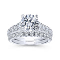 Gabriel & Co. 14k White Gold Contemporary Straight Engagement Ring