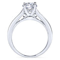 Gabriel & Co. 14k White Gold Contemporary Straight Engagement Ring