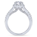 Gabriel & Co. 14k White Gold Entwined Halo Engagement Ring