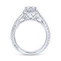 Gabriel & Co. 14k White Gold Hampton Halo Engagement Ring