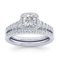 Gabriel & Co. 14k White Gold Entwined Halo Engagement Ring