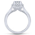 Gabriel & Co. 14k White Gold Entwined Halo Engagement Ring