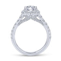 Gabriel & Co. 14k White Gold Entwined Halo Engagement Ring