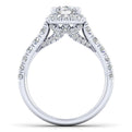 Gabriel & Co. 14k White Gold Entwined Halo Engagement Ring