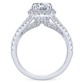 Gabriel & Co. 14k White Gold Entwined Halo Engagement Ring