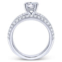 Gabriel & Co. 14k White Gold Nova Split Shank Engagement Ring