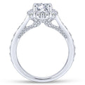 Gabriel & Co. 14k White Gold Entwined Halo Engagement Ring