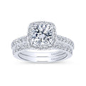 Gabriel & Co. 14k White Gold Infinity Halo Engagement Ring