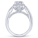 Gabriel & Co. 14k White Gold Infinity Halo Engagement Ring