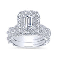 Gabriel & Co. 14k White Gold Embrace Double Halo Engagement Ring