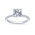 Gabriel & Co. 14k White Gold Contemporary Straight Engagement Ring