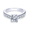 Gabriel & Co. 14k White Gold Contemporary Straight Engagement Ring