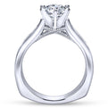 Gabriel & Co. 14k White Gold Contemporary Straight Engagement Ring