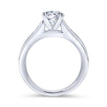 Gabriel & Co. 14k White Gold Contemporary Straight Engagement Ring