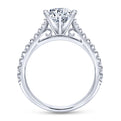 Gabriel & Co. 14k White Gold Contemporary Straight Engagement Ring