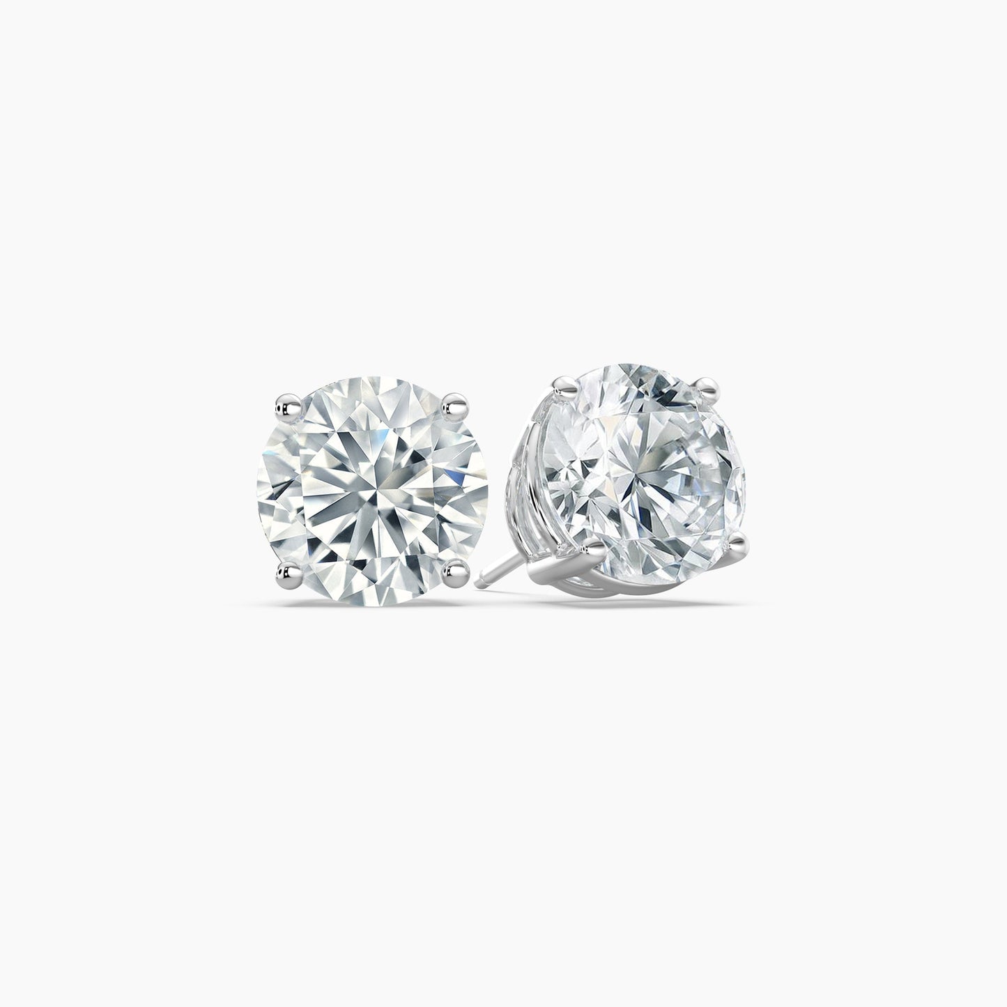 0.5 Carat Lab-Grown Diamond Studs in 14k White Gold