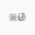 0.5 Carat Lab-Grown Diamond Studs in 14k Rose Gold