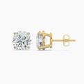 3 Carat Lab-Grown Diamond Studs in 14k Yellow Gold