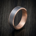 14K Rose Gold and Tantalum Mens Ring