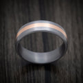 Tantalum and 14K Rose Gold Inlay Men's Ring