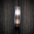 Tantalum and 14K Rose Gold Inlay Men's Ring