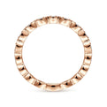 14K Rose Gold Marquise Station Diamond Stackable Ring