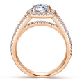 Gabriel & Co."Hillary" Halo Diamond Engagement Ring