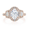 Oval 3-Stone Engagement Ring