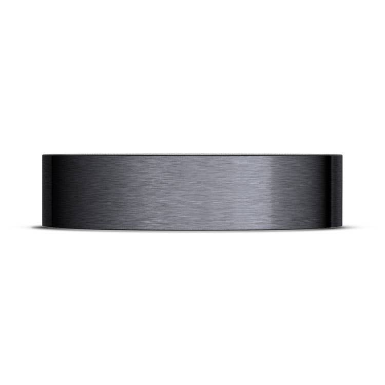 Titanium Two-Tone Flat Wedding Band - 6mm