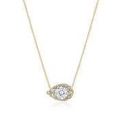 17"" Pear Bloom Diamond Necklace