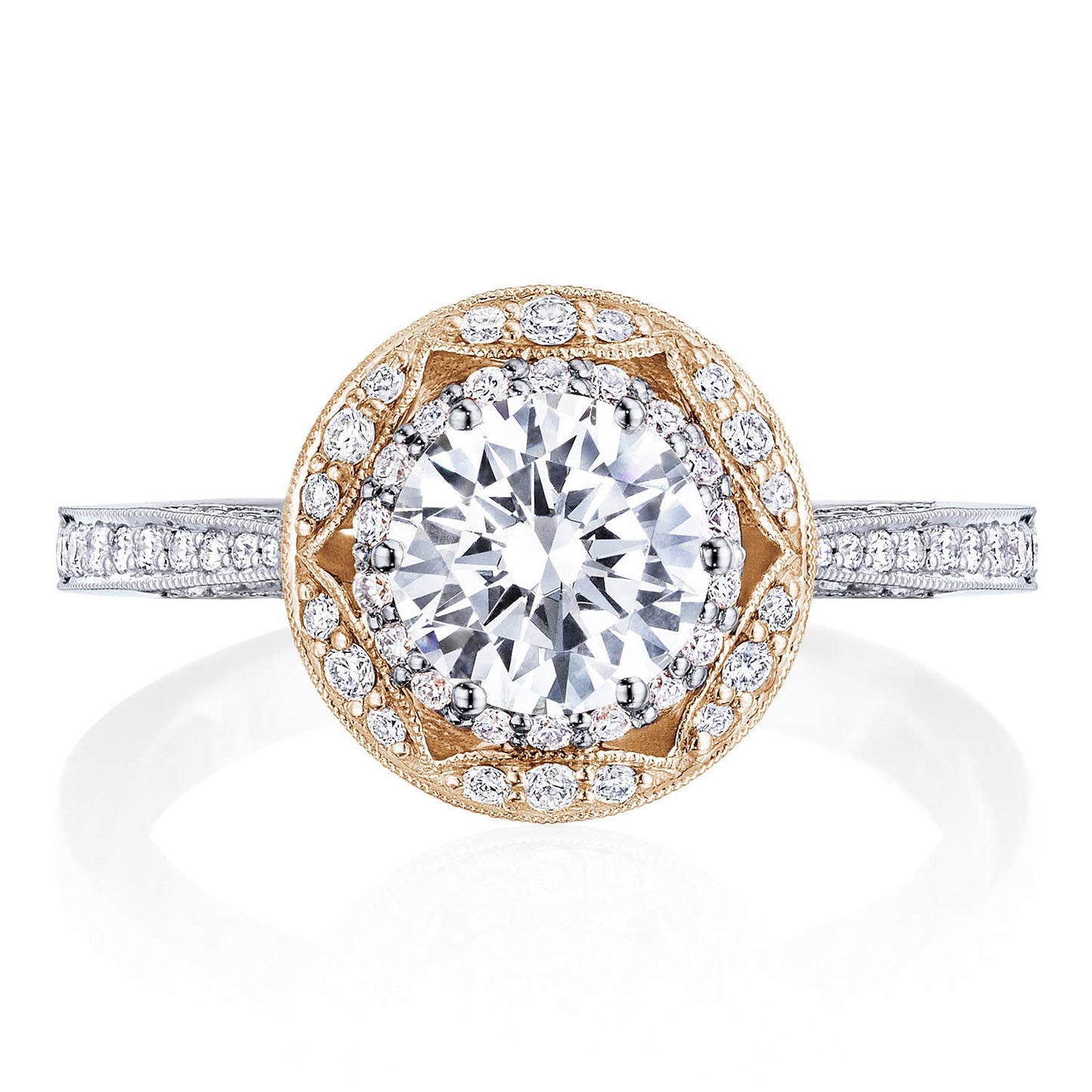 Round Bloom Engagement Ring