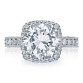 Round with Cushion Bloom Engagement Ring