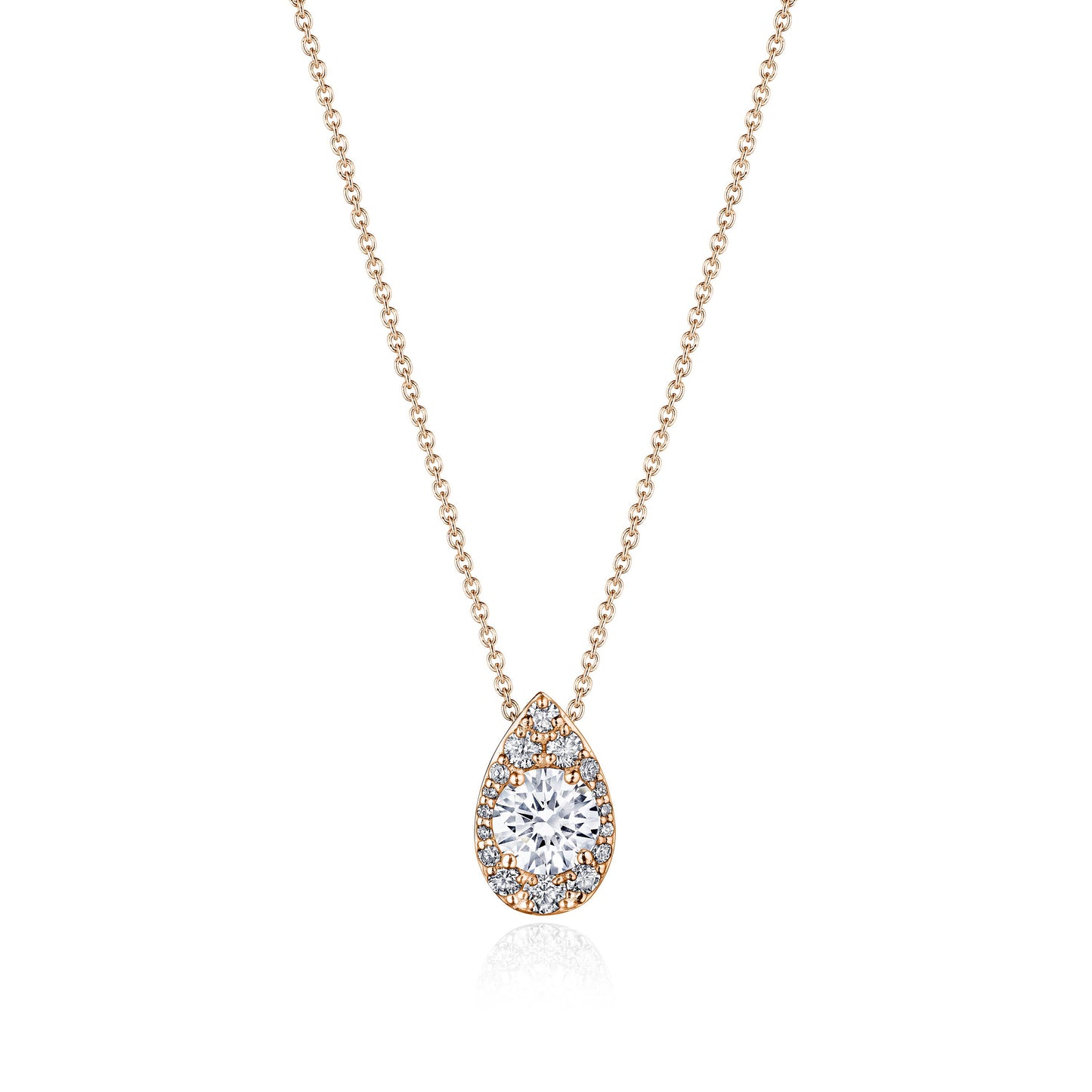 17"" Pear Bloom Diamond Necklace