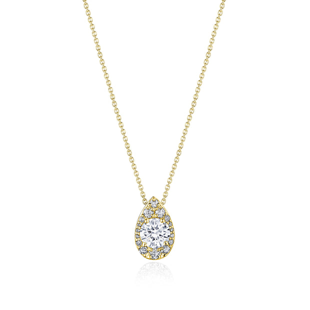 17"" Pear Bloom Diamond Necklace